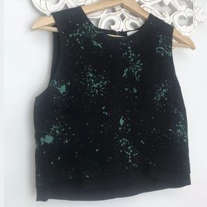 A.L.C. Womens Sleeveless Sz 2 Black Green